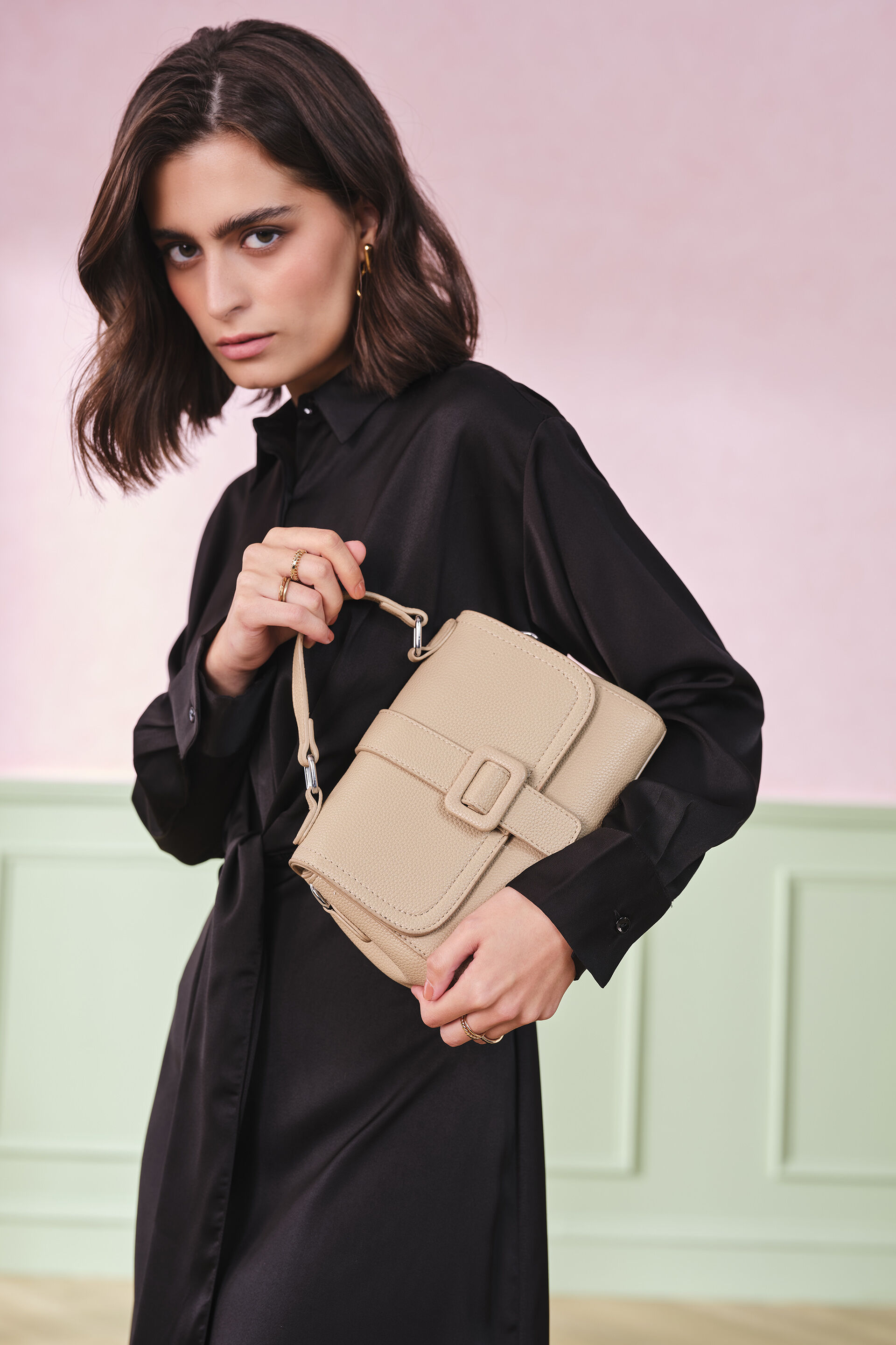 Raven Row Tie-Up Dress, Black, image 5